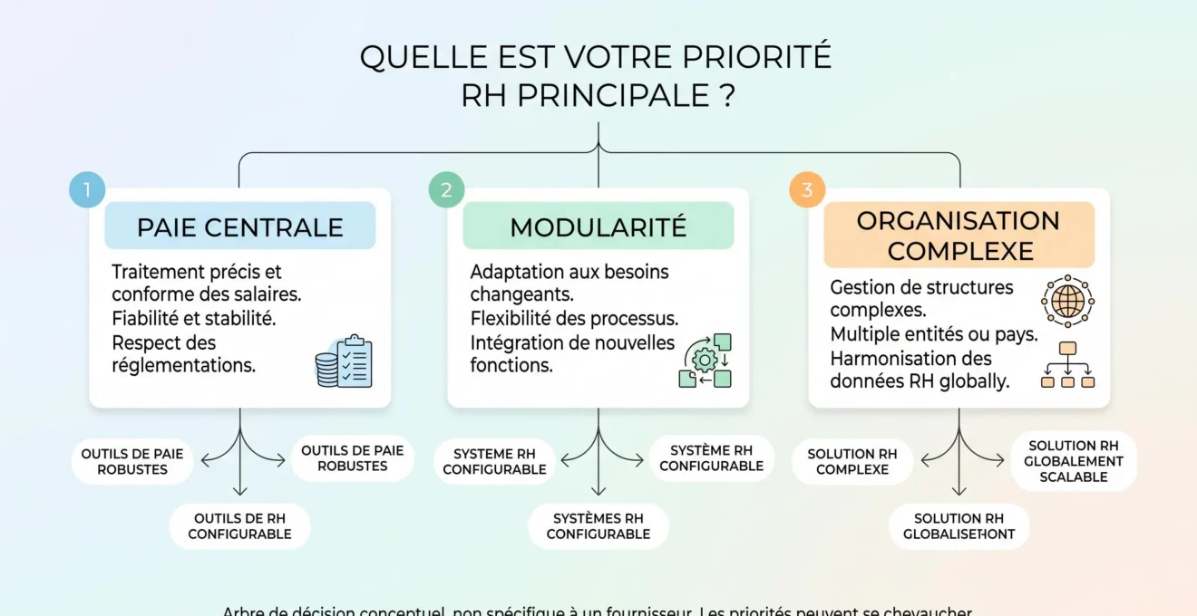 Arbre de décision pour choisir un SIRH selon ses besoins
